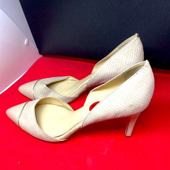 Calvin Klein Snake Skin Leather Heels - Picture 2 of 5